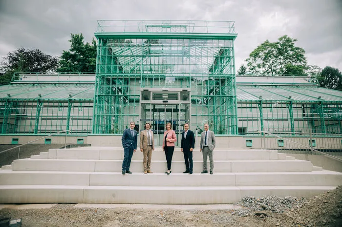 Hans-Peter Weiss, Rektor Martin Polaschek, Landesrätin Barbara Eibinger-Miedl, Bürgermeister Siegfried Nagl und Vizerektor Peter Riedler waren gestern bei einem Lokalaugenschein. Klicken Sie sich durch die weiteren Bilder!