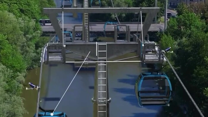 Das Rendering der Murgondel