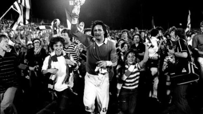 GAK-Tormannlegende Savo Ekmecic beim Cupsieg 1981.