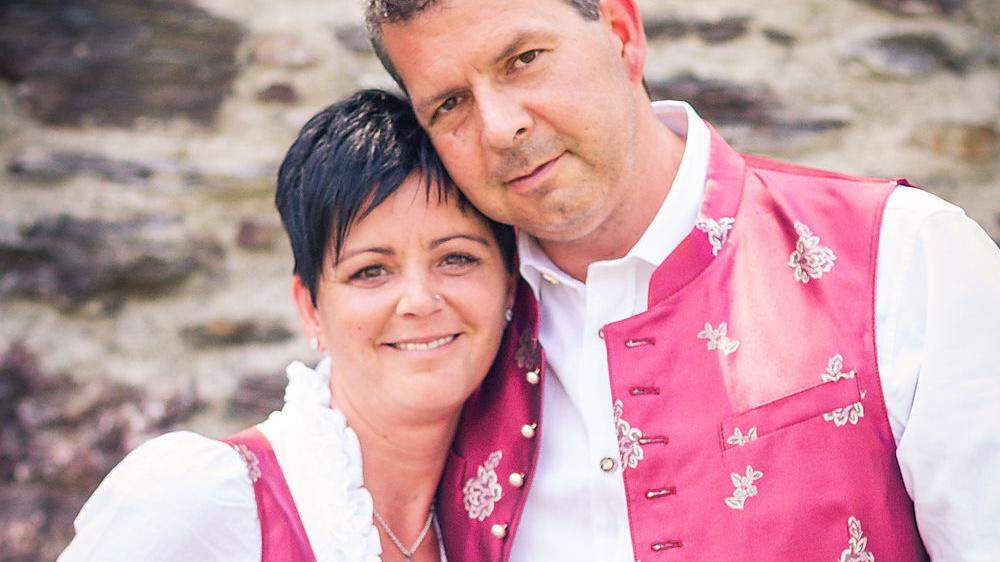 Cornelia und Heimo Brunner bei ihrer „kamoten“ Hochzeit