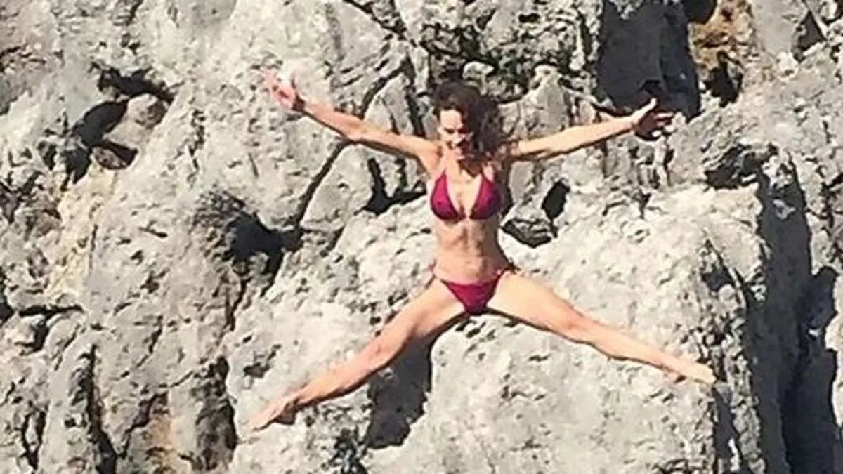 Sportliche Hilary Swank