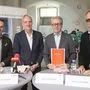 Präsentation von Graz 2020: Gemeinderat Armin Sippel, Stadtrat Günter Riegler, Otto Hochreiter (GrazMuseum), Kulturamtsleiter Michael Großmann 