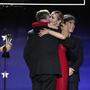Christopher Nolan, Emily Blunt und Cillian Murphy freuten sich über den Preis „Best Picture“ für „Oppenheimer“ (von links)