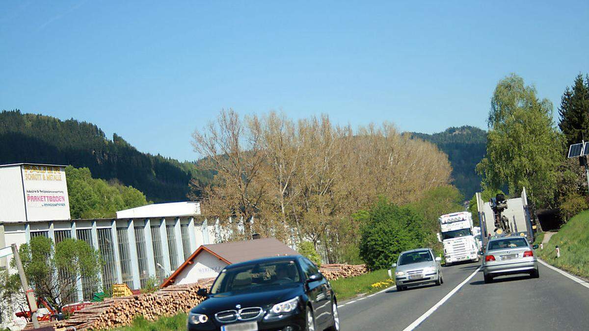 Auf der B317 im Bereich Pöckstein, Hirt, Gasteige kam es 2016 zu Unfällen