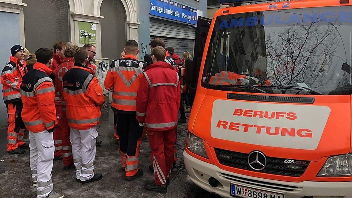 Großeinsatz für die Wiener Rettung