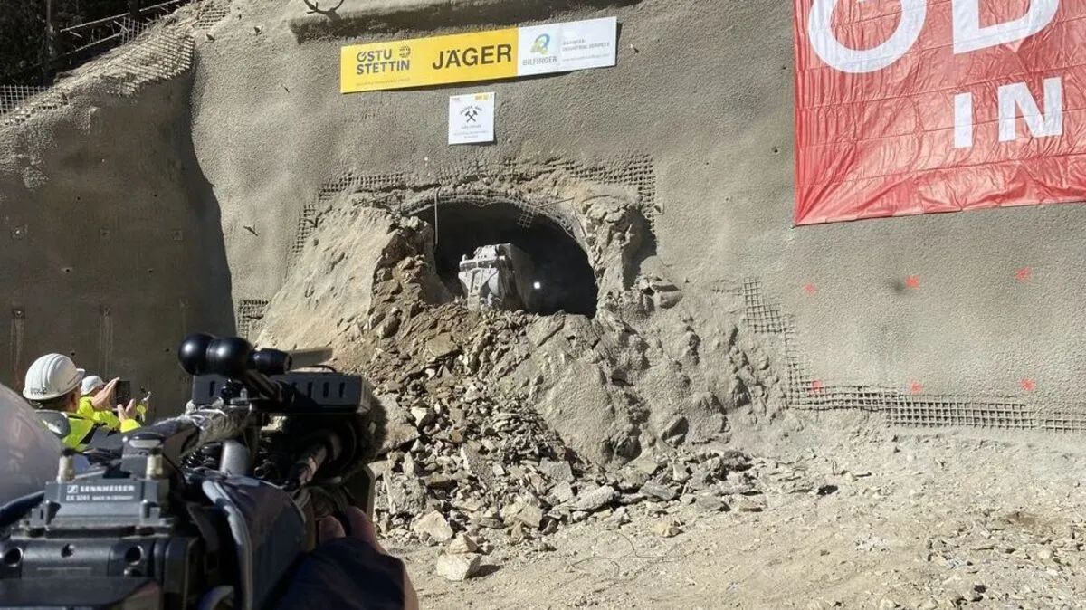 Der Kaponig-Tunneldurchschlag wurde live mitverfolgt