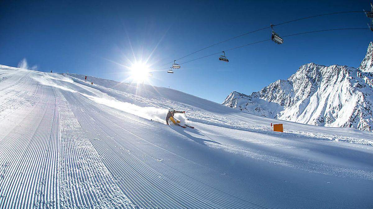 Warm anziehen müssen sich die Skifahrer in St. Jakob/Defereggen