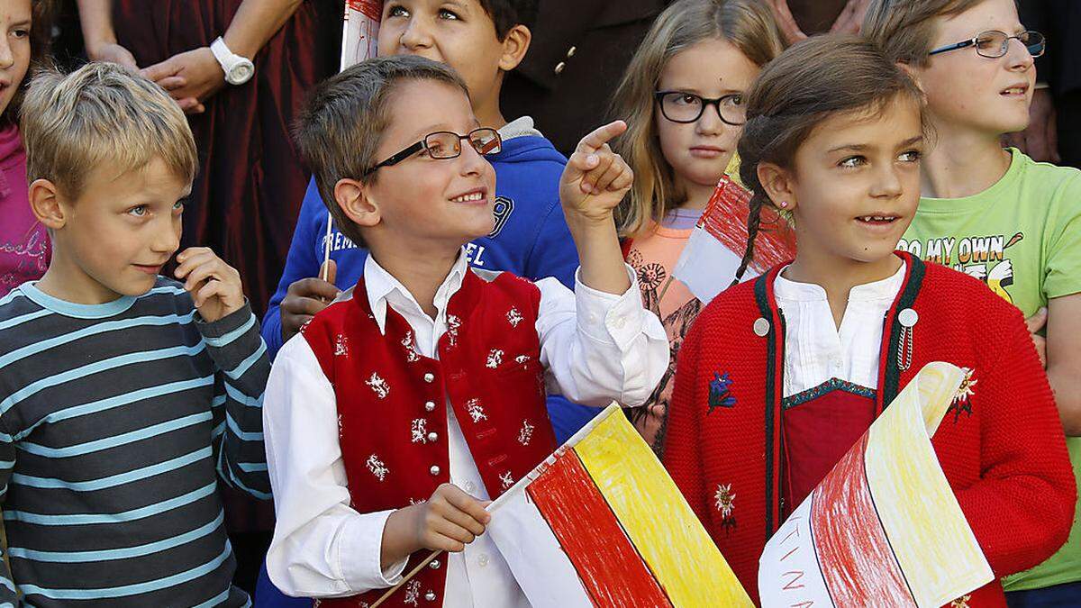 Kinder waren bei den Landesfeiern 2014 dabei