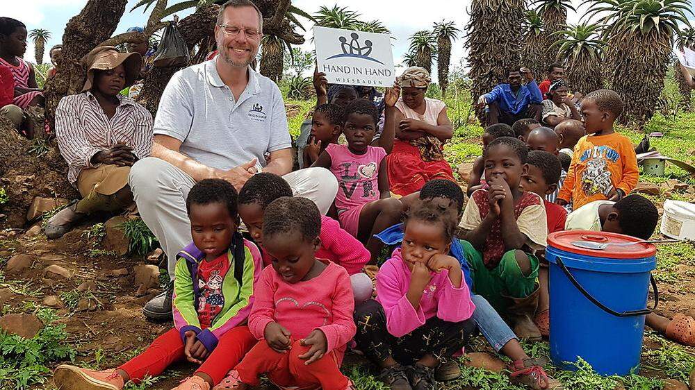 Alexander Ablasser bei einem seiner Besuche in Eswatini im Vorjahr