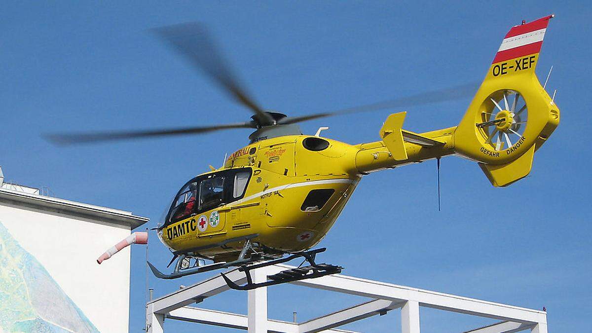 Rettungshubschrauber C12 war im Einsatz