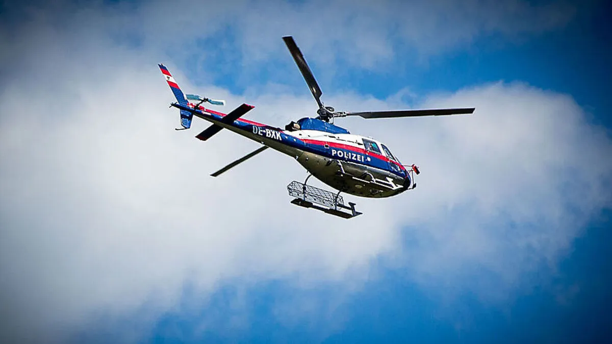 Die Bergung durch den Polizeihubschrauber musste abgebrochen werden