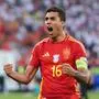 Spain v Germany - UEFA EURO, EM, Europameisterschaft,Fussball 2024 - Quarter Final - Stuttgart Arena Spains Rodri celebrates their sides victory in the UEFA Euro 2024, quarter-final match at the Stuttgart Arena in Stuttgart, Germany. Picture date: Friday July 5, 2024. Use subject to restrictions. Editorial use only, no commercial use without prior consent from rights holder. PUBLICATIONxNOTxINxUKxIRL Copyright: xBradleyxCollyerx 76760025