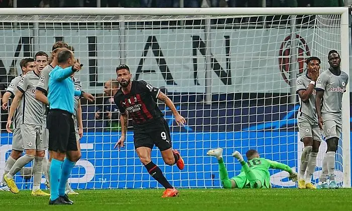 Olivier Giroud traf gegen Salzburg zwei Mal und steuerte zwei Assists bei