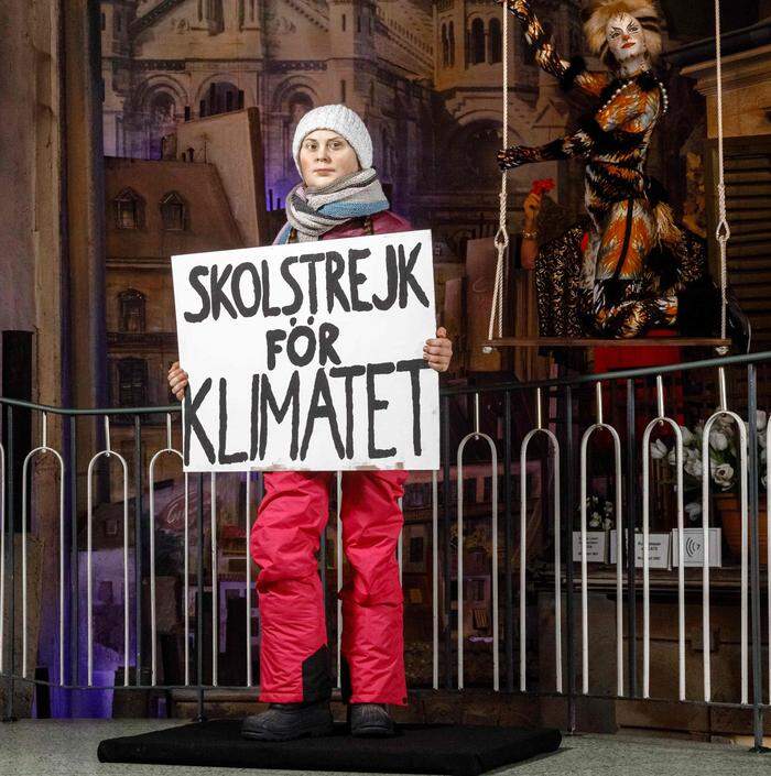 Greta Thunberg im Hamburger Wachsfigurenkabinett