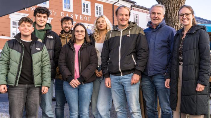 Die Projektgruppen mit Martin Lagger, Hermann Florian und Katharina Spöck von der Nockregion