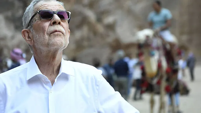 Bundespräsident Van der Bellen - hier nicht in Triest, sondern kürzlich beim Besuch in Jordanien 