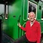 Lokführer und Betriebsstellenleiter Helmut Poglitsch mit der Stainzer Nostalgiebahn