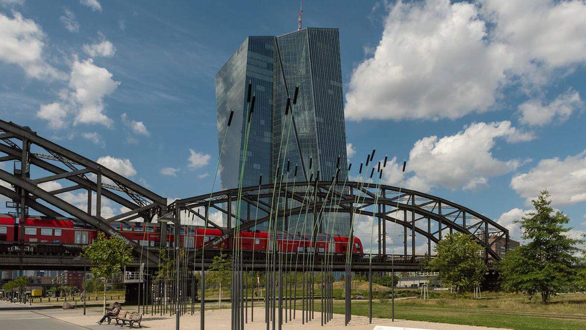 Die EZB-Zentrale im deutschen Frankfurt