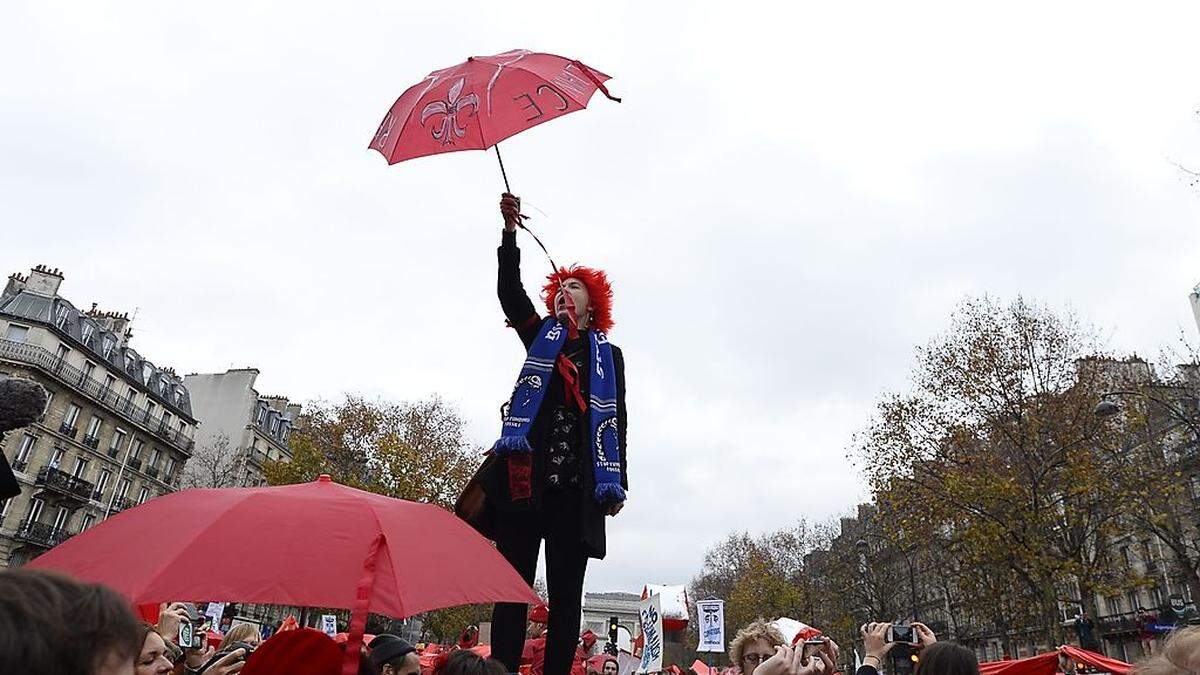 In Paris wurde für das Klima demonstriert