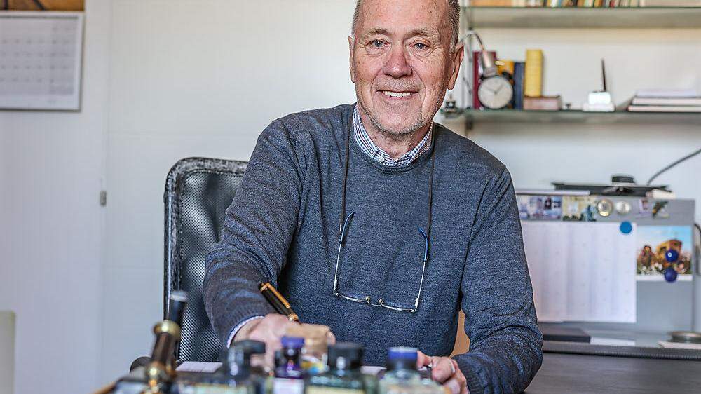 Der Klagenfurter Joachim Eichert sammelt seit den 1980er-Jahren Schreibgeräte