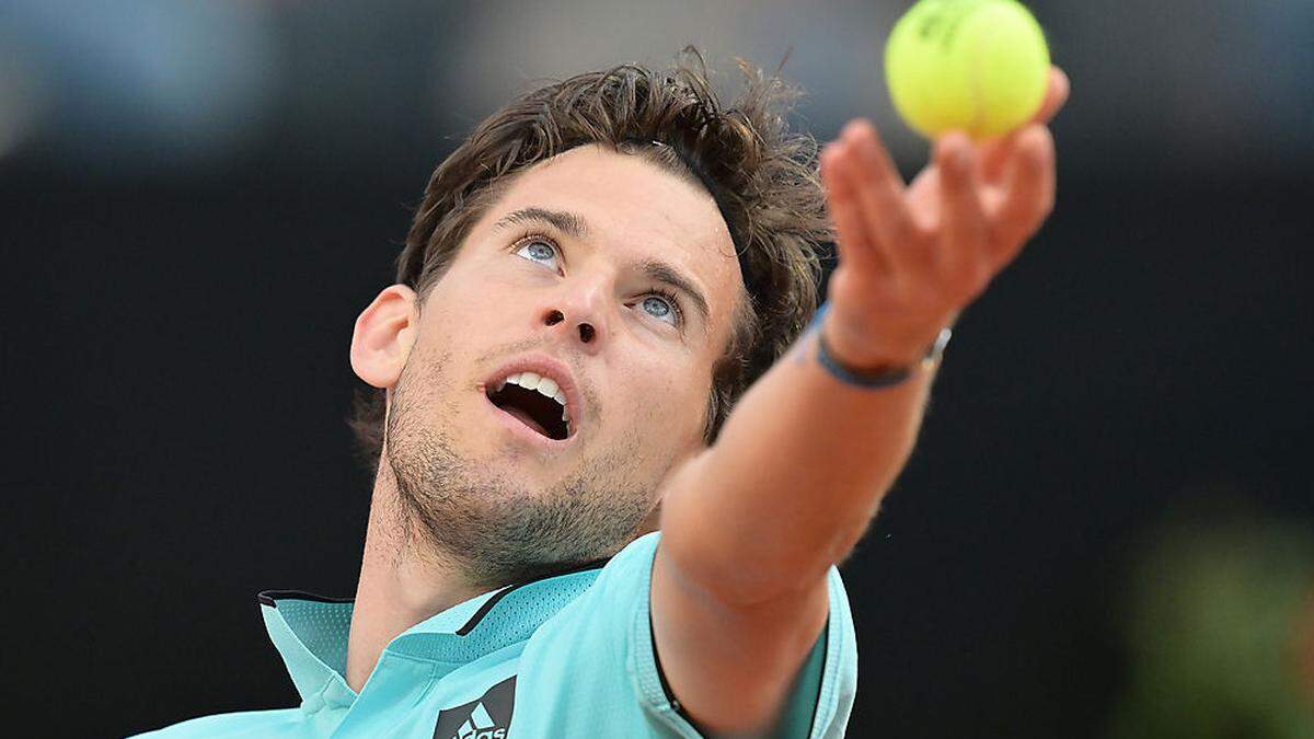 Dominic Thiem trifft zum Auftakt der French Open auf Hugo Dellien.