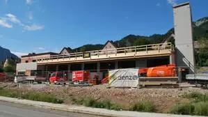 Fünf Monate nach dem Spatenstich wurde in Eisenerz das Richtfest für den Rüsthaus-Neubau gefeiert