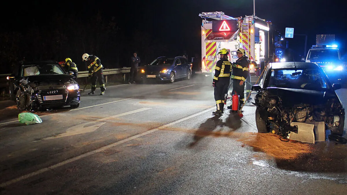 Kollision bei der Auffahrt auf die S 6