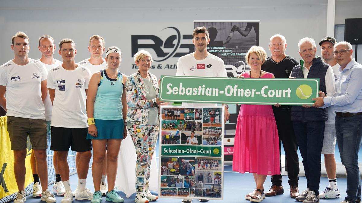 Auf dem neueröffneten „Sebastian-Ofner-Court“ schlagen seit Samstag die Tennis-Asse der Region auf