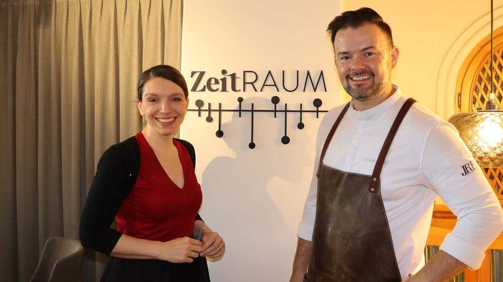 Eveline Wild und Stefan Eder in ihrem Restaurant &quot;Zeitraum&quot;