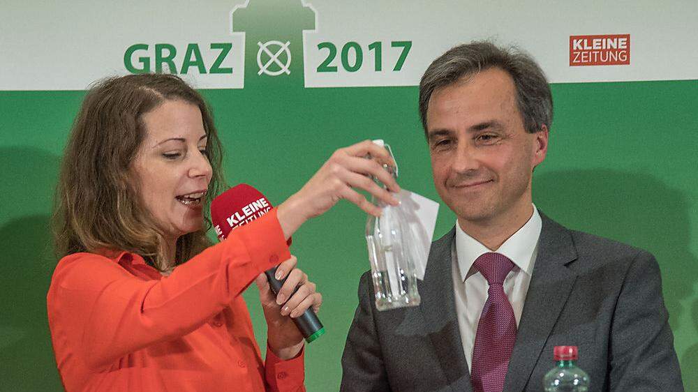 Sind sich derzeit gar nicht grün: Tina Wirnsberger (Grüne) und Siegfried Nagl (ÖVP)