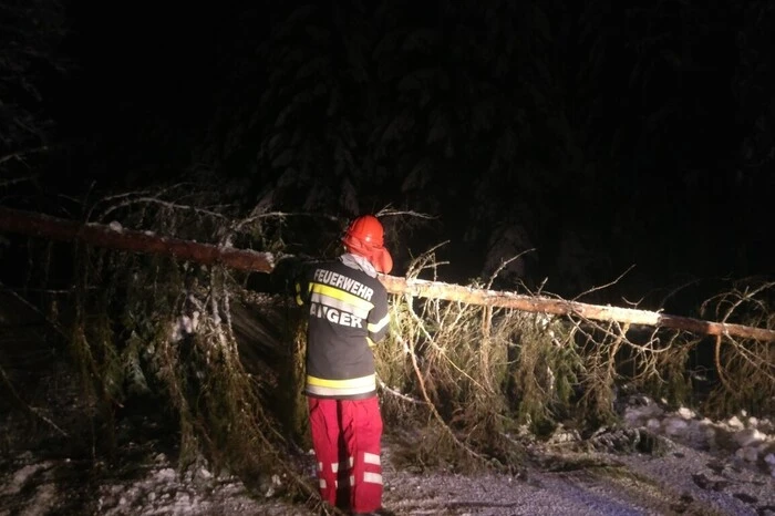 Fotos von mehreren Feuerwehreinsätzen am 9. Dezember im Bezirk Weiz.