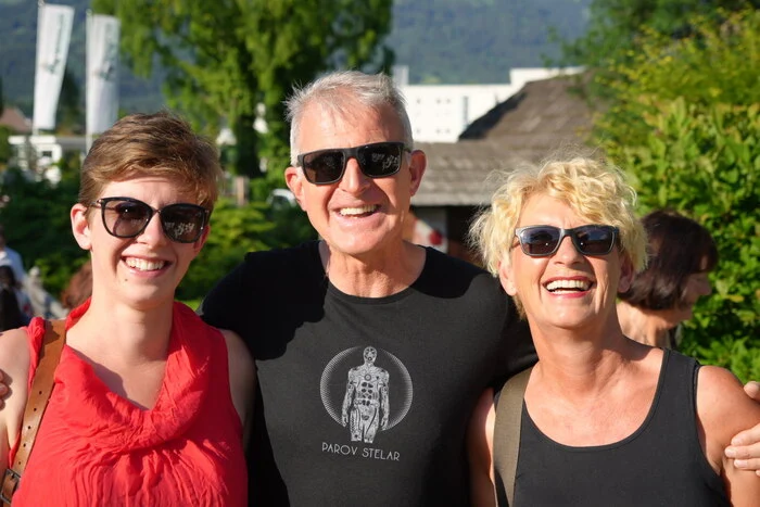 Aus Gmünd angereist: Familie Krämmer