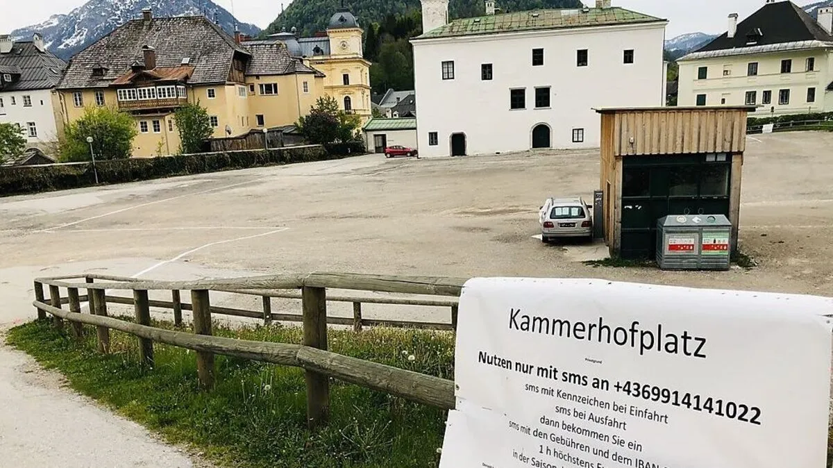 Der juristisch heiß umkämpfte Platz, direkt im Zentrum von Bad Aussee