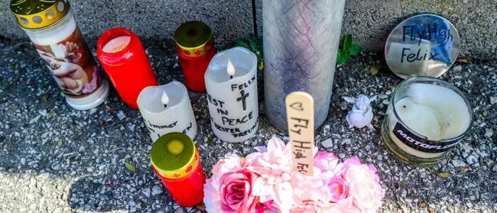 An der Unfallstelle wurde Felix Plieschnegger gedacht