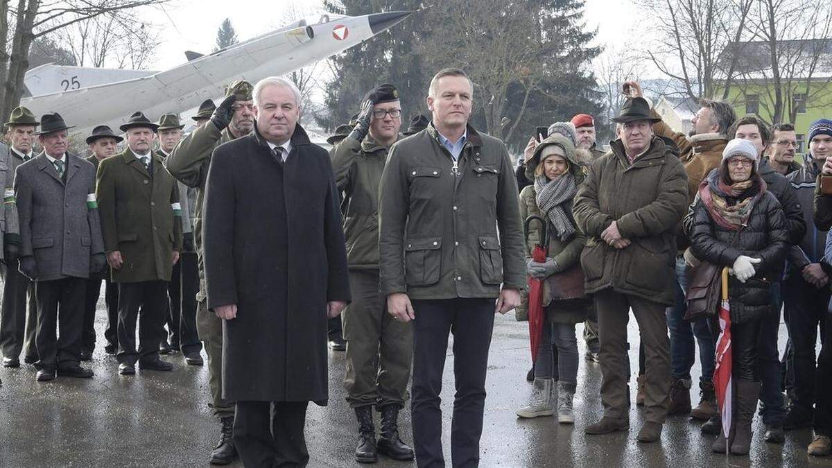 LH Hermann Schützenhöfer und Verteidigungsminister Mario Kunasek