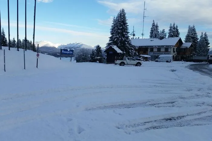 . . . wo es am Donnerstag eine ordentliche Packung Neuschnee gab.