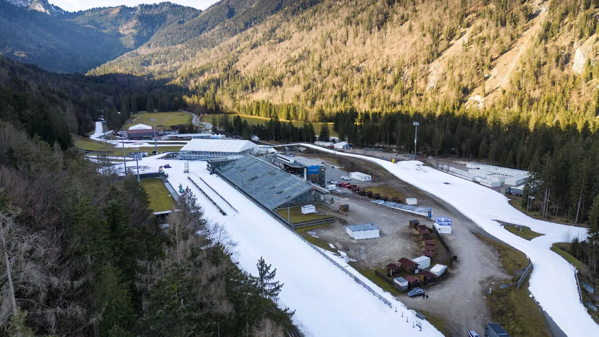 BIATHLON - WC Vorbereitung Chiemgau Arena am 06.01.2023 während den letzten Vorbereitungen zum bevorstehenden IBU Biathl
