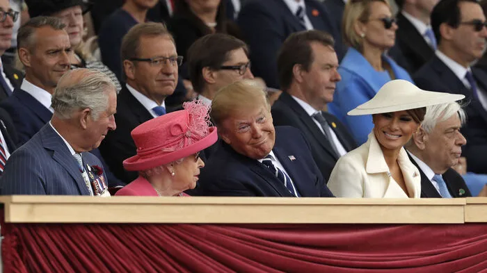 US-Präsident Donald Trump ist am Mittwoch zu einer Gedenkveranstaltung zum D-Day in der südenglischen Hafenstadt Portsmouth eingetroffen.