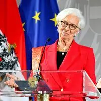 Nur ein Hauch von Optimismus: Christine Lagarde in der Wiener Hofburg