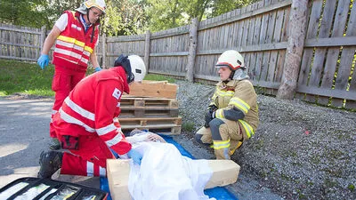 Die Einsatzkräfte probten den Ernstfall