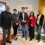 Walter Ferk (Aufsichtsratsvorsitzender Jugend am Werk), die Kobenzer Bürgermeisterin Eva Pickl, Soziallandesrat Hannes Amesbauer, Sandra Schimmler (GF Jugend am Werk), Bezirkshauptfrau Nina Pölzl und Einrichtungsleiterin Eleonora Kapaun-Kübeck-Montenuovo 