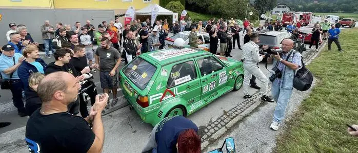 Die Bergrallye in Voitsberg-Lobming im Jahr 2025. Im Bild: Werner Juds markanter VW Golf