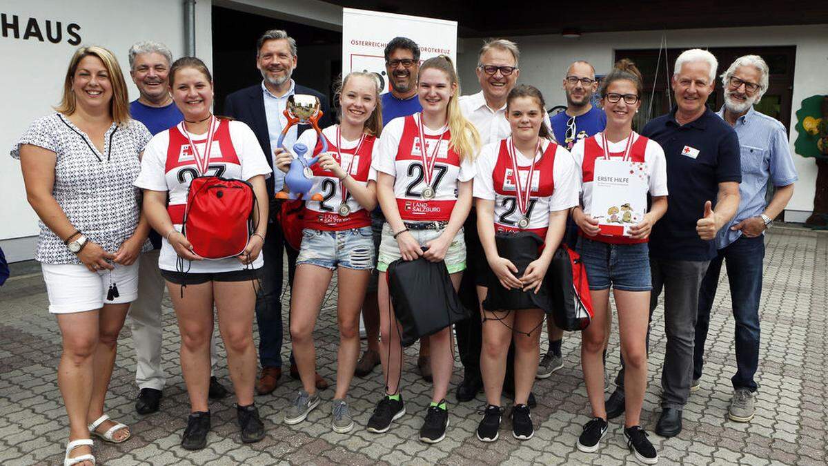 Die strahlenden Sieger der Polytechnischen Schule Matrei