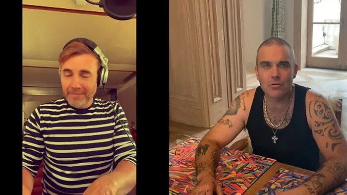 Gary Barlow und Robbie Williams 