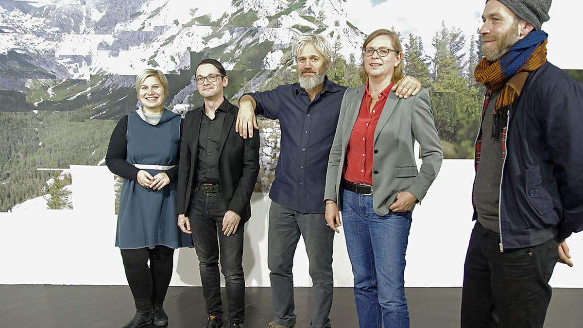 Ursula Horvath, Thomas Ballhausen, Michael Goldgruber, Eva Guttmann und Samuel Schaab (von links)