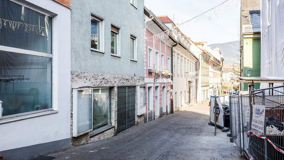 Derzeit weist die Widmanngasse zahlreiche Leerstände auf