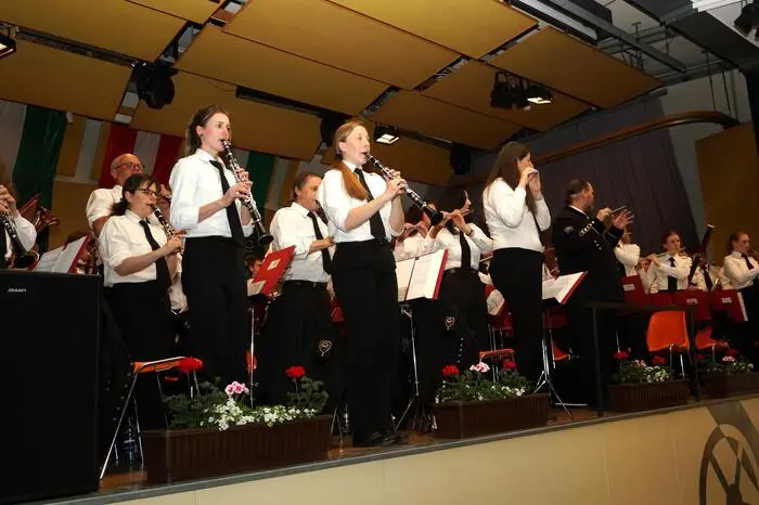 Das Programm umfasste elf Musikstücke vom Marsch bis zur Polka.