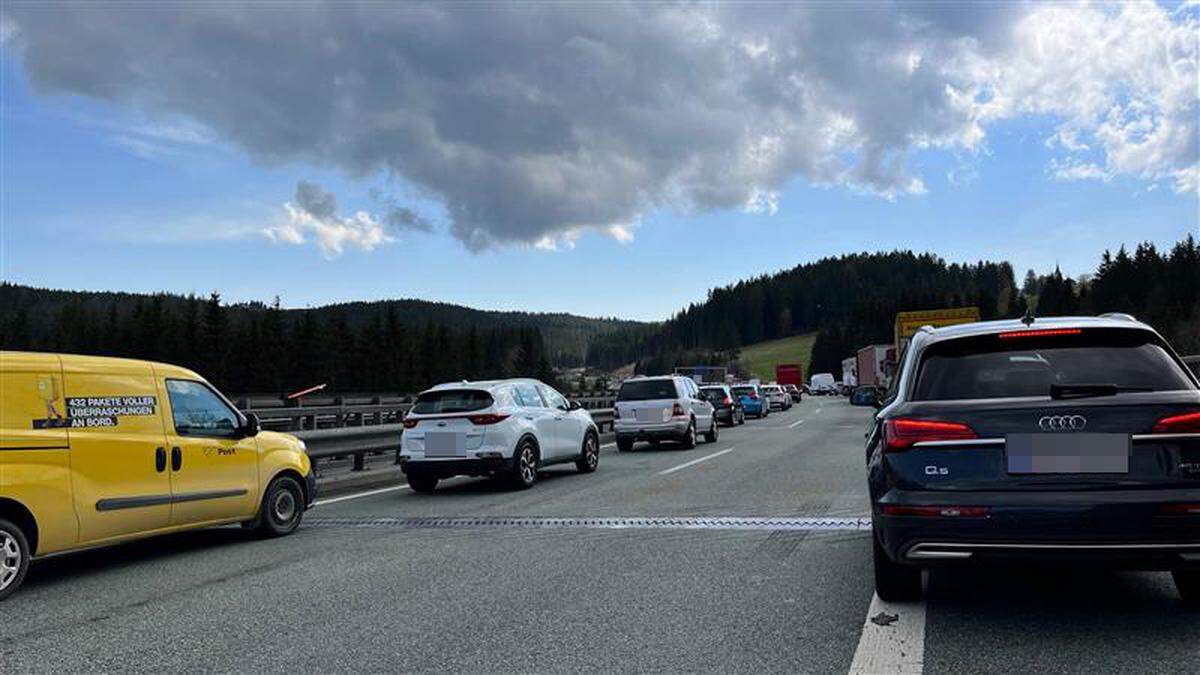 Eine Rettungsgasse wurde gebildet