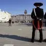 Carabinieri am Platz der italienischen Einheit in Triest