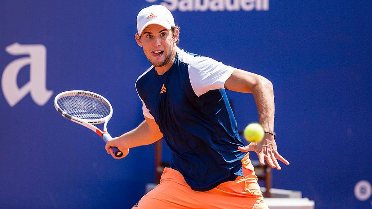 Dominic Thiem war mit dem ersten Satz zufrieden